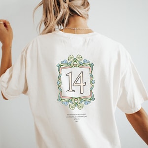 Comfort Color, Fernando Alonso, Pastel Vintage, Formula 1 Driver, Graphic, Pretty, F1, Formula 1, Shirt, Fan, Aesthetic