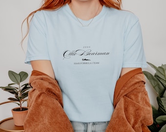 Ollie Bearman F1 Shirt, Formula 1 Driver Merch, Grand Prix Shirt, Formula One T-shirt, F1 Fan Gift, Comfort Color, Timeless Design