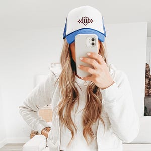 F1 Trucker Hat, Checo Perez, Embroidered Foam Trucker Hat, Formula 1 Hat, Driver Merch, Motorsports Fans, F1 Racing Cap image 2