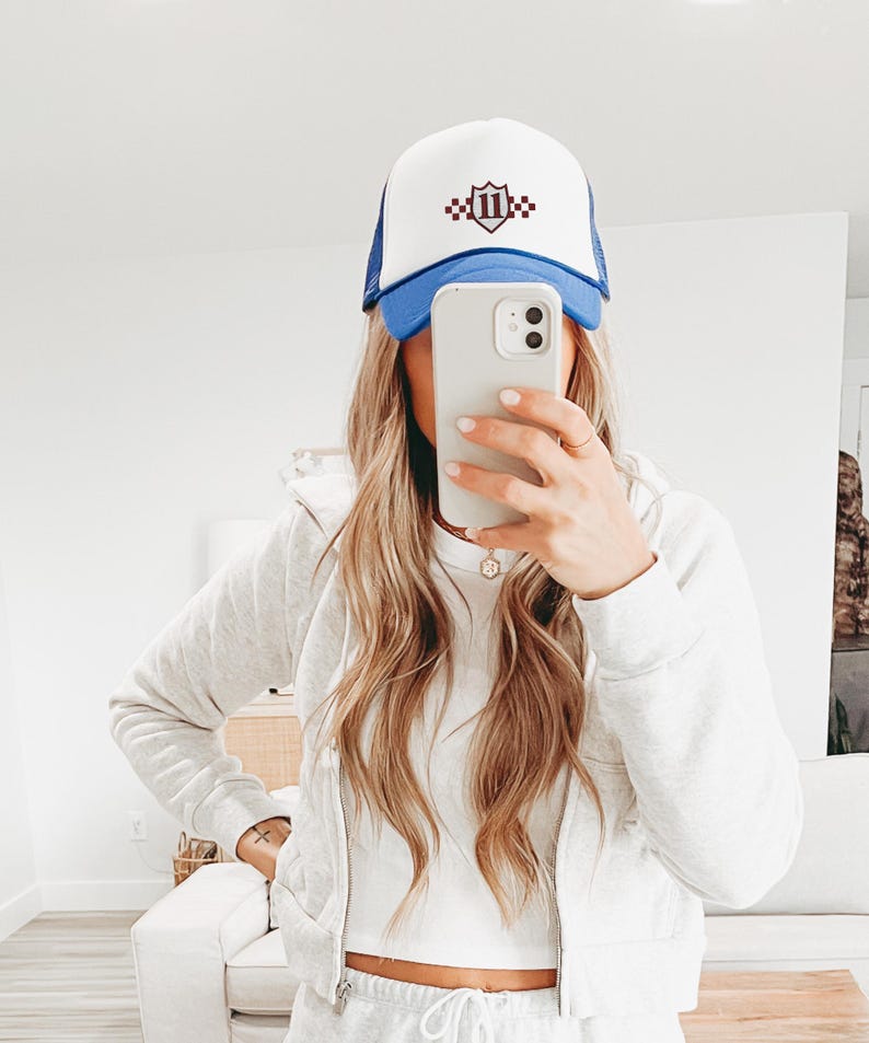 F1 Trucker Hat, Checo Perez, Embroidered Foam Trucker Hat, Formula 1 Hat, Driver Merch, Motorsports Fans, F1 Racing Cap image 2