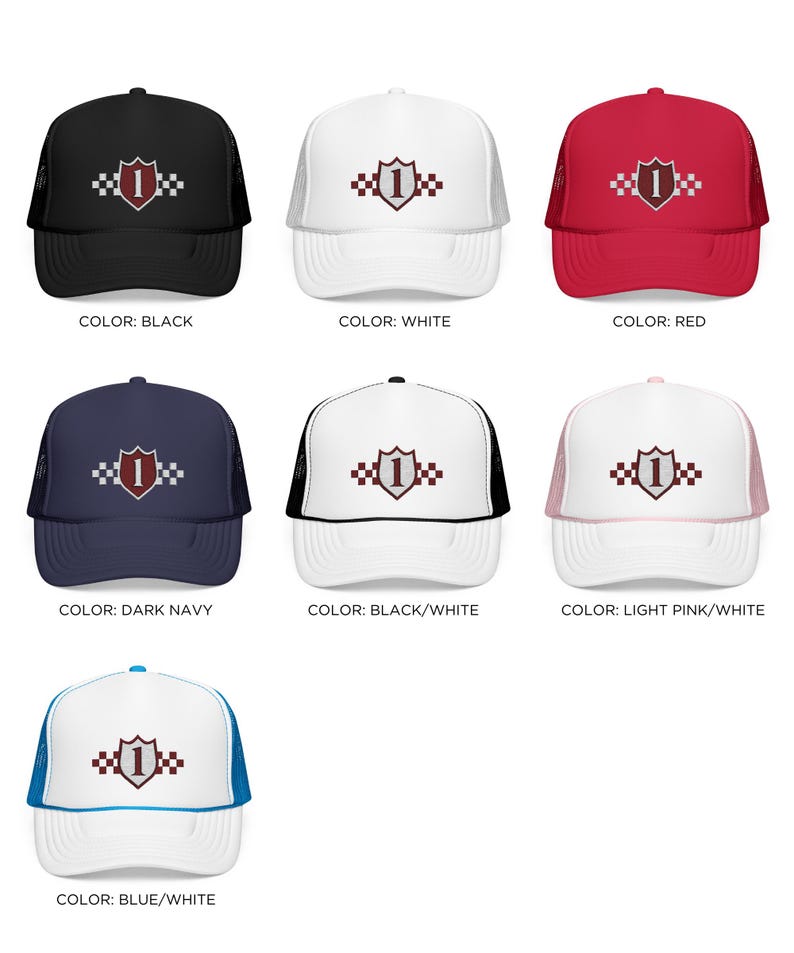 F1 Trucker Hat, Checo Perez, Embroidered Foam Trucker Hat, Formula 1 Hat, Driver Merch, Motorsports Fans, F1 Racing Cap image 9
