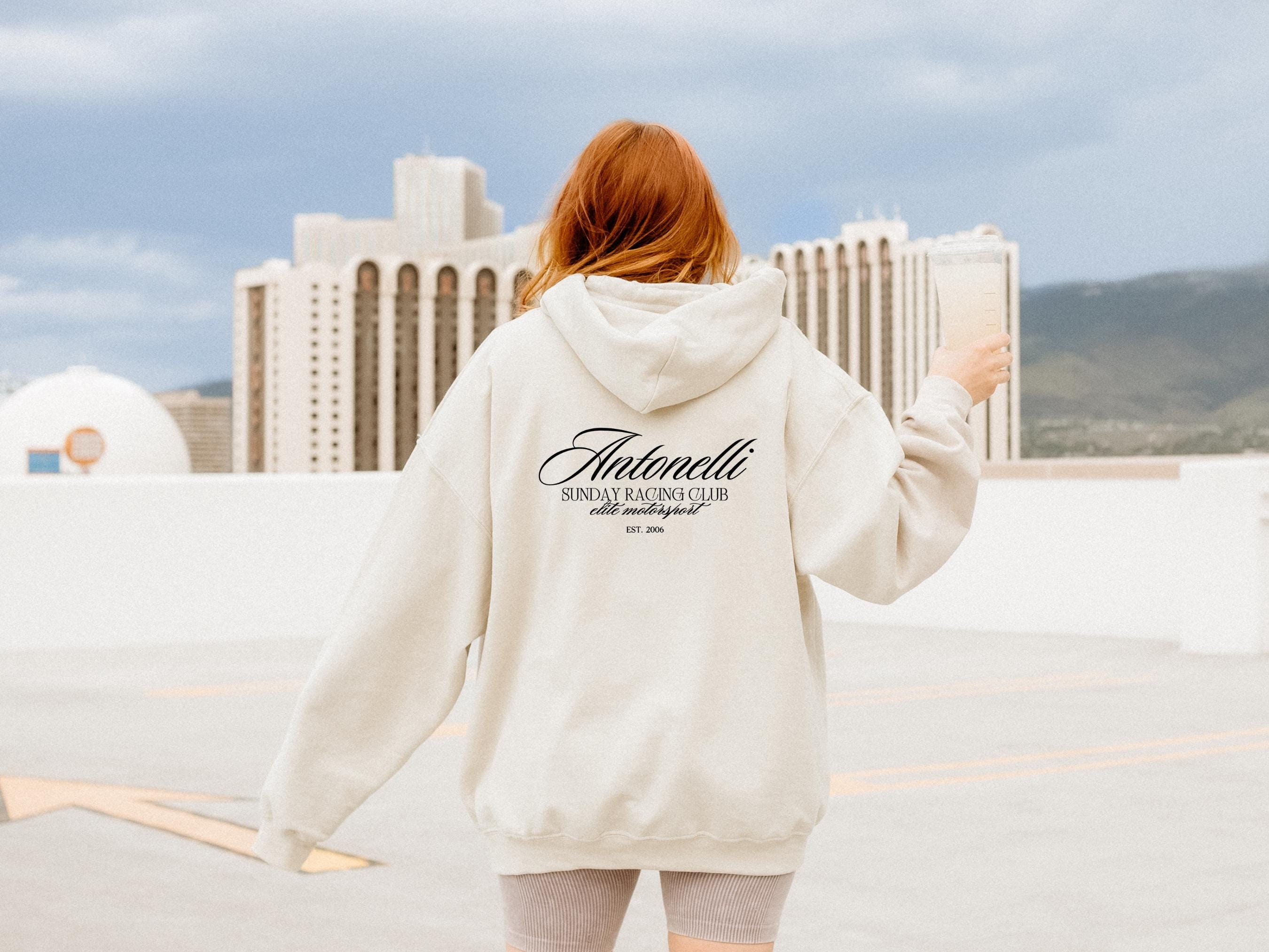 【商品名】　LOGO DESIGN SWEAT F1 Graphic Hoodie, Kimi Antonelli, Unisex Sweatshirt, Cozy
