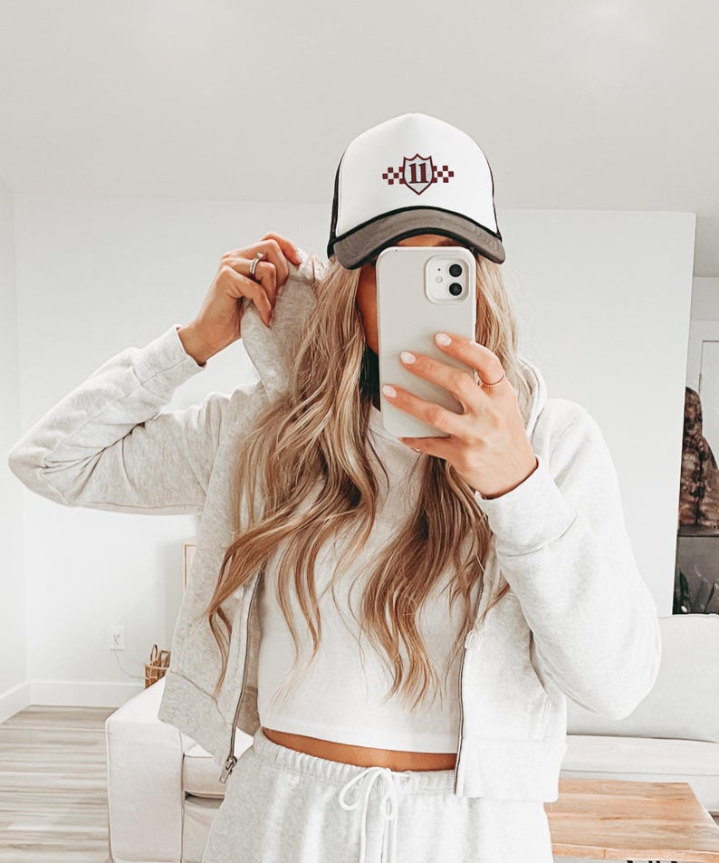 F1 Trucker Hat, Checo Perez, Embroidered Foam Trucker Hat, Formula 1 Hat, Driver Merch, Motorsports Fans, F1 Racing Cap image 4