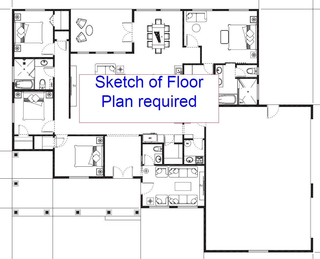 House Layout Drawable Custom Architectural Drafting, House Plan Drawing, Floor Plan Layout or ...