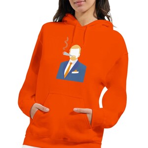 Sudadera con capucha Willy del Día del Rey naranja Ropa del día del rey imagen 6