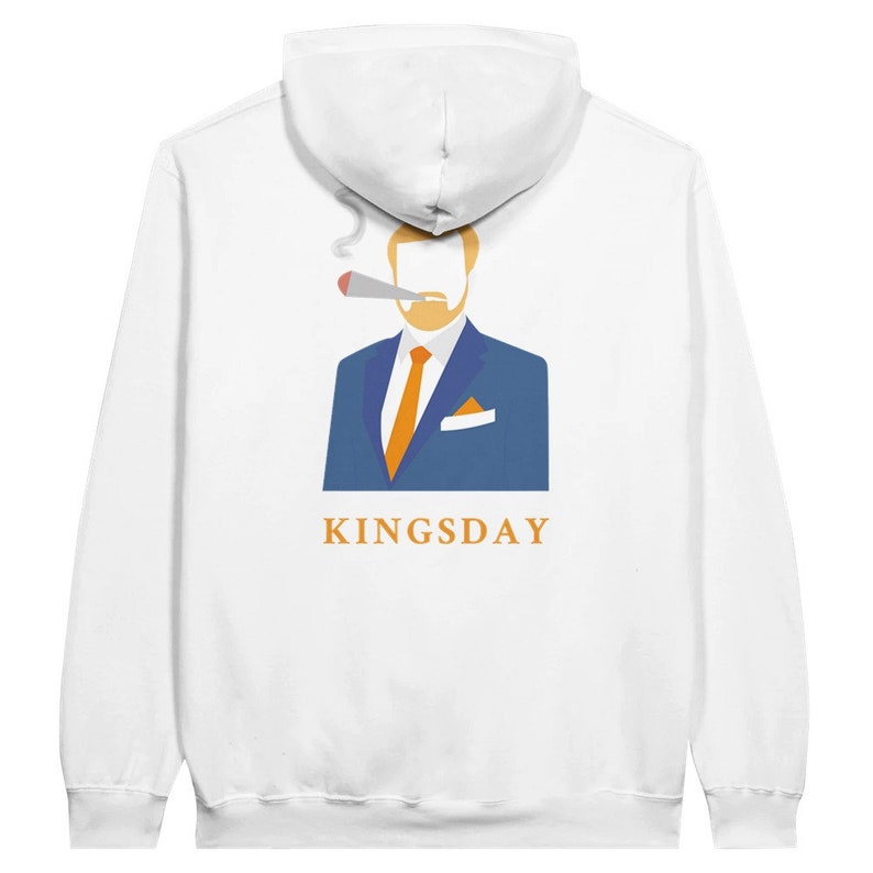 Sudadera con capucha Willy del Día del Rey naranja Ropa del día del rey Wit