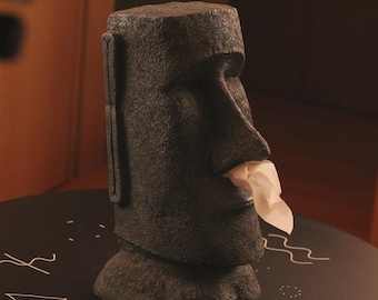 Dispenser di fazzoletti Moai "file digitale scaricabile per la stampa 3D"