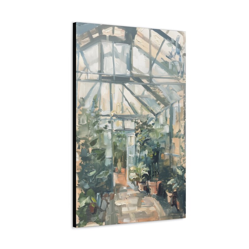 Greenhouse Printable Vintage Impressionist Landscape Print Greenhouse Printable Vintage Impressionist Landscape Print