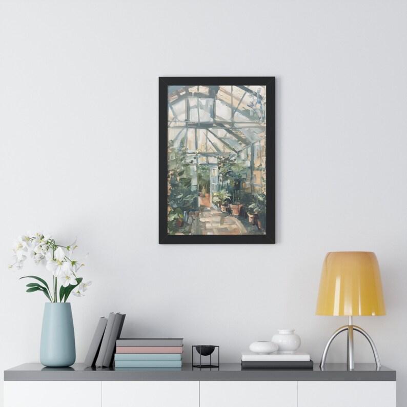 Greenhouse Printable Vintage Impressionist Landscape Print Greenhouse Printable Vintage Impressionist Landscape Print