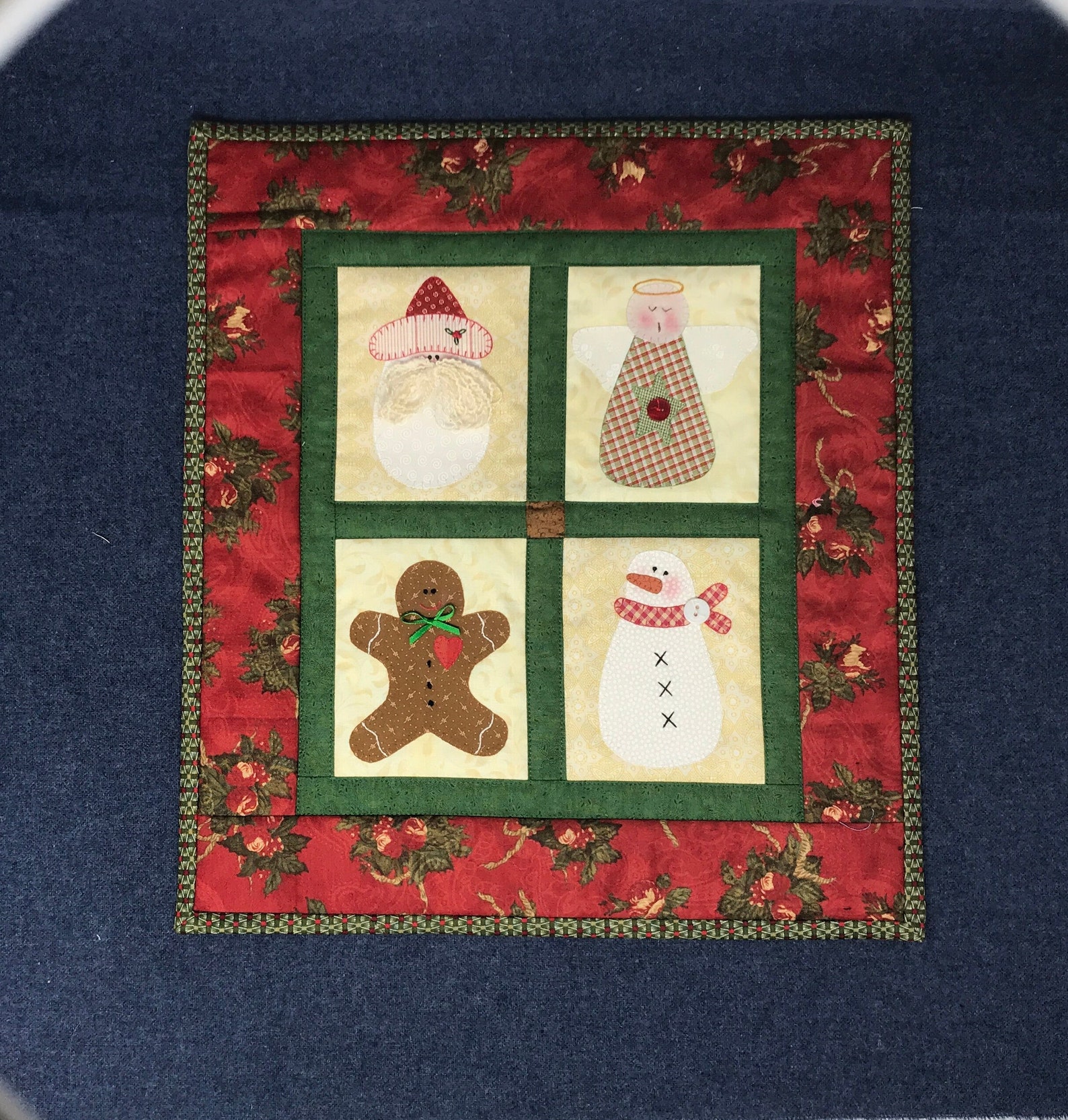 Kit Fun Christmas Wall Hanging /christmas Quilt Applique Etsy