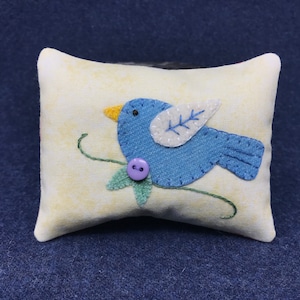 Bausatz; süßer Rotkehlchen Vogel Schüsselfüller Wolle Applikation Kit Wollfilz Häkeldecke Häkeldecke