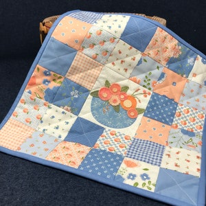Kit; sweet spring flower basket quilt/ wool applique pattern