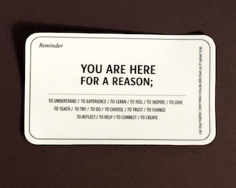 Sticker für eine tägliche Erinnerung, You are here for abandere. Aufkleber für psychische Gesundheit, Positivität, niedliches Affirmationsgeschenk, Selbstliebe, Anti Depression