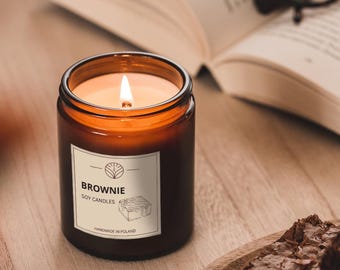 Handmade Popcorn soy candle in glass jar 120ml