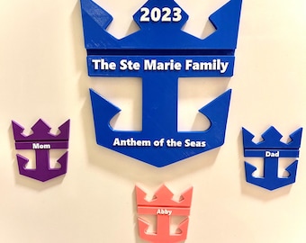 Royal Caribbean Family Cruise Magnet set