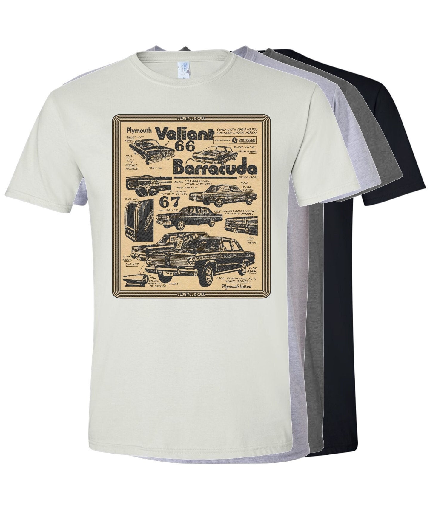 Plymouth Barracuda 1966 1967 Classic Muscle Car Shirt