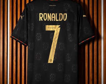 Maglia da calcio di Ronaldo #7 del Portogallo – Abbigliamento retrò per tifosi di calcio