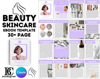 Organic Cosmetics Product Catalog: Modern Canva Template