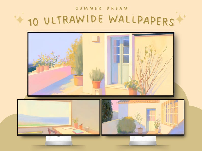 Summer Ultrawide Wallpapers Yellow Wallpaper Summer Background Tropical