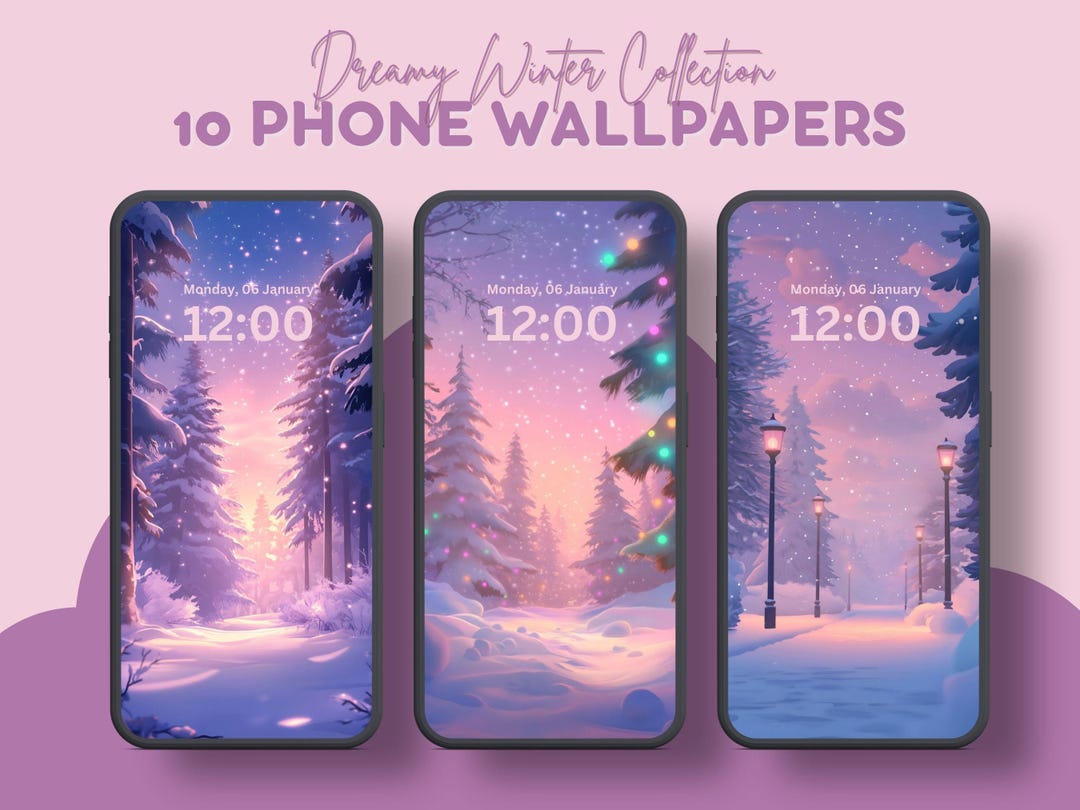 Dreamy Winter Christmas iPhone Wallpaper Classy Christmas Wallpapers