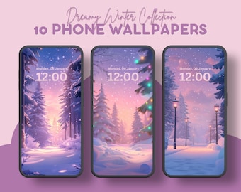 Dreamy winter christmas iphone wallpaper classy christmas wallpapers android wallpaper snow background phone screensaver whimsical wallpaper