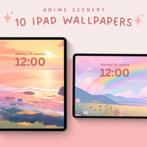 Pastel anime scenery ipad wallpapers aesthetic anime background for ipad lockscreen and home screen pastel tablet wallpapers anime wallpaper