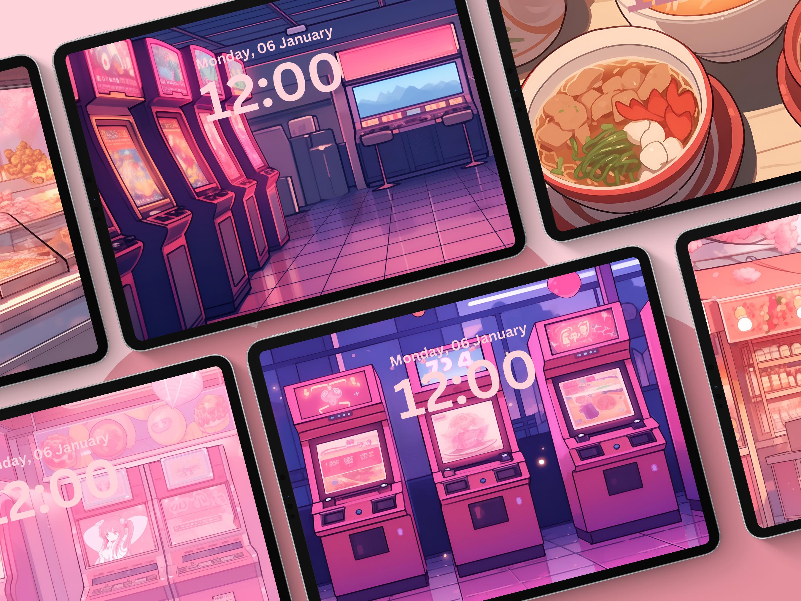 Kawaii Japanese Wallpaper Tablet Wallpaper Pink Wallpaper Ramen