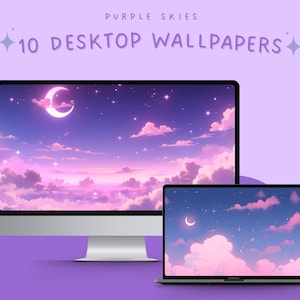 Purple sky desktop wallpapers purple anime background night sky wallpaper moon wallpaper purple aesthetic wallpaper for desktop anime wallpa