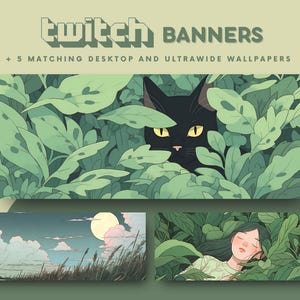 Matcha grün zuckende Banner gemütlich zuckenden Banner Twitch Stream Banner grün ästhetische Banner für zuckende zuckende Zucken Hintergrund