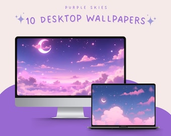 Purple sky desktop wallpapers purple anime background night sky wallpaper moon wallpaper purple aesthetic wallpaper for desktop anime wallpa