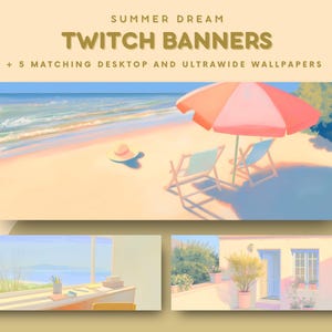 Banner di flusso estivo, sfondo estivo, banner di streaming, carta da parati preppy, banner estivi, sfondo estetico giallo del flusso, carta da parati gialla