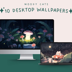 Fondo de pantalla de gatos de mal humor, fondo kawaii, fondo de pantalla para computadora portátil, fondo de pantalla 4k, fondo de pantalla de gato ... kawaii, fondo de pantalla lindo