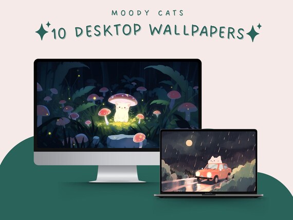 Moody cats desktop wallpaper kawaii background laptop wallpaper 4k wallpaper cat wallpaper cat background kawaii wallpaper cute wallpaper