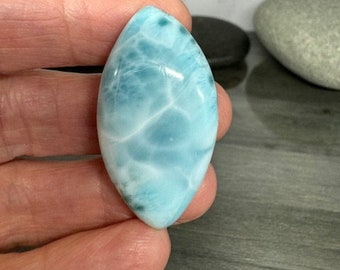 Larimar, Larimar Cabochon, Larimar Stone 41mmx22mmx9mm