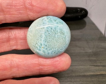 Larimar, Larimar Cabochon, Larimar Stone 29mmx29mmx10mm