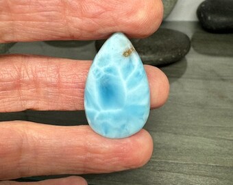 Larimar, Larimar Cabochon, Larimar Stone 34mmx20mmx5mm