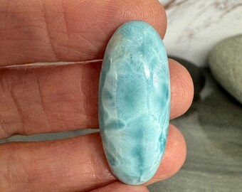 Larimar, Larimar Cabochon, Larimar Stone 34mmx14mmx8mm