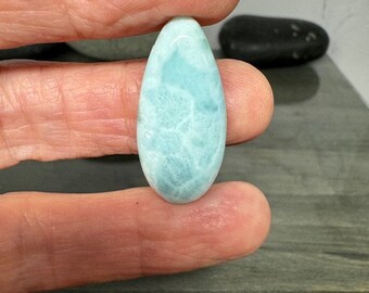 Larimar, Larimar Cabochon, Larimar Stone 30mmx14mmx6mm