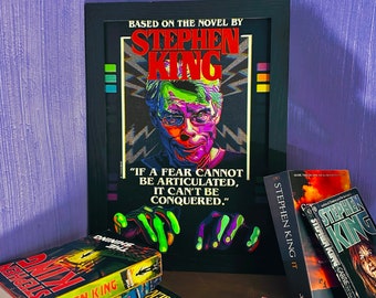 TheOldLibrary Original Stephen King Art Print / Author Quote Poster original artwork by yours truly | Book Poster | 80s Horror | Book Gift
