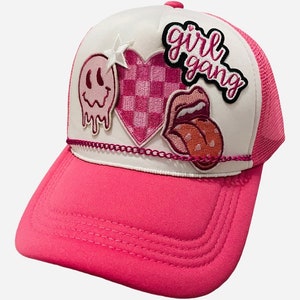 Girl Gang Patch Custom Trucker Hat