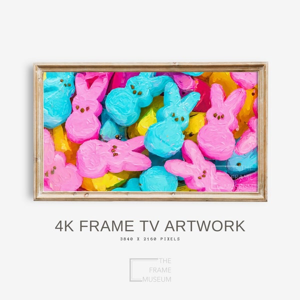 Frame TV Easter Art for Frame TV Easter Abstract Easter Peeps Artwork Easter for TV Digital Art for Frame Tv Easter Peeps