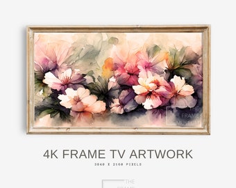 Spring Frame TV Art Watercolor Floral Painting Muted Decorative Frame TV Art Vintage Spring Artwork for Digital Art for Frame Tv Cottagecore