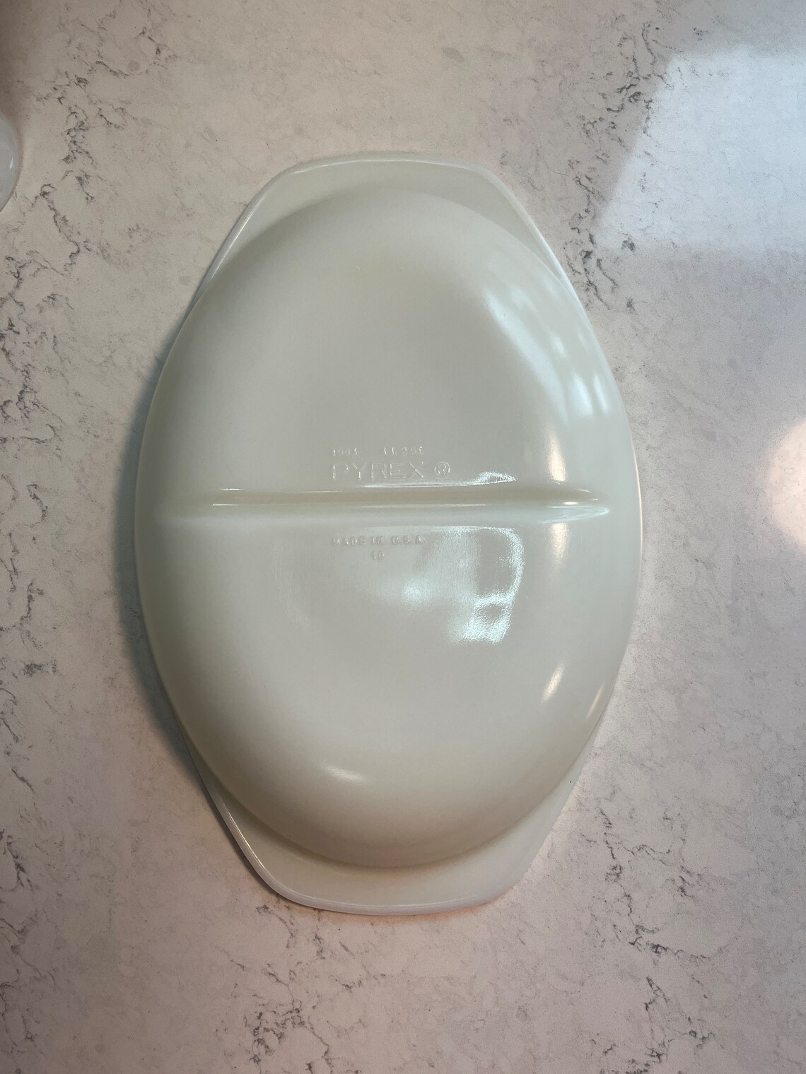 Like New Vintage Pyrex Divided Serving Dish, White. Did Not Originally ...