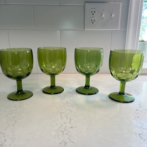 Vintage Bartlett Collins Goblets.  Set of 4.