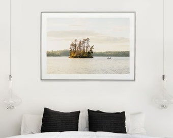 Northwoods Sunset Fine Art Photo Print | Minnesota Boundary Waters | Cabin Lake Life