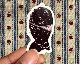 Kinky leren bondagepak | Domme | Dominatrixillustratie | Op BDSM geïnspireerd | Gotische kunstafdruk