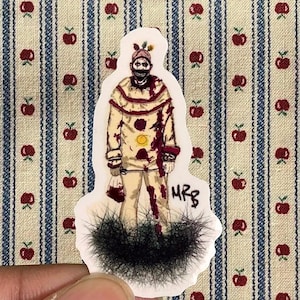 Sticker clown AHS Freak Show, oeuvre d'art de fan d'horreur, sticker pour ordinateur portable