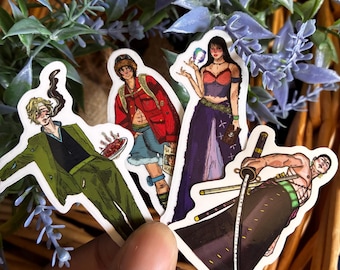 Anime vinylstickers strohoed piraten