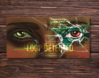 Lus gedetecteerd door Myasia Bradshaw Hedendaagse illustratie kunstafdruk muurdecoratie