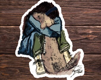 Vinylsticker hond moeder: sticker huisdier emotionele steun